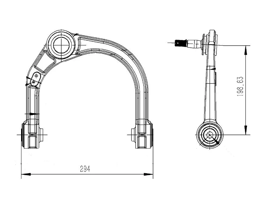 2X Upper Control Arm For Great Wall GWM Tank UTE Cannon 2.0L 2020-On - Image 2