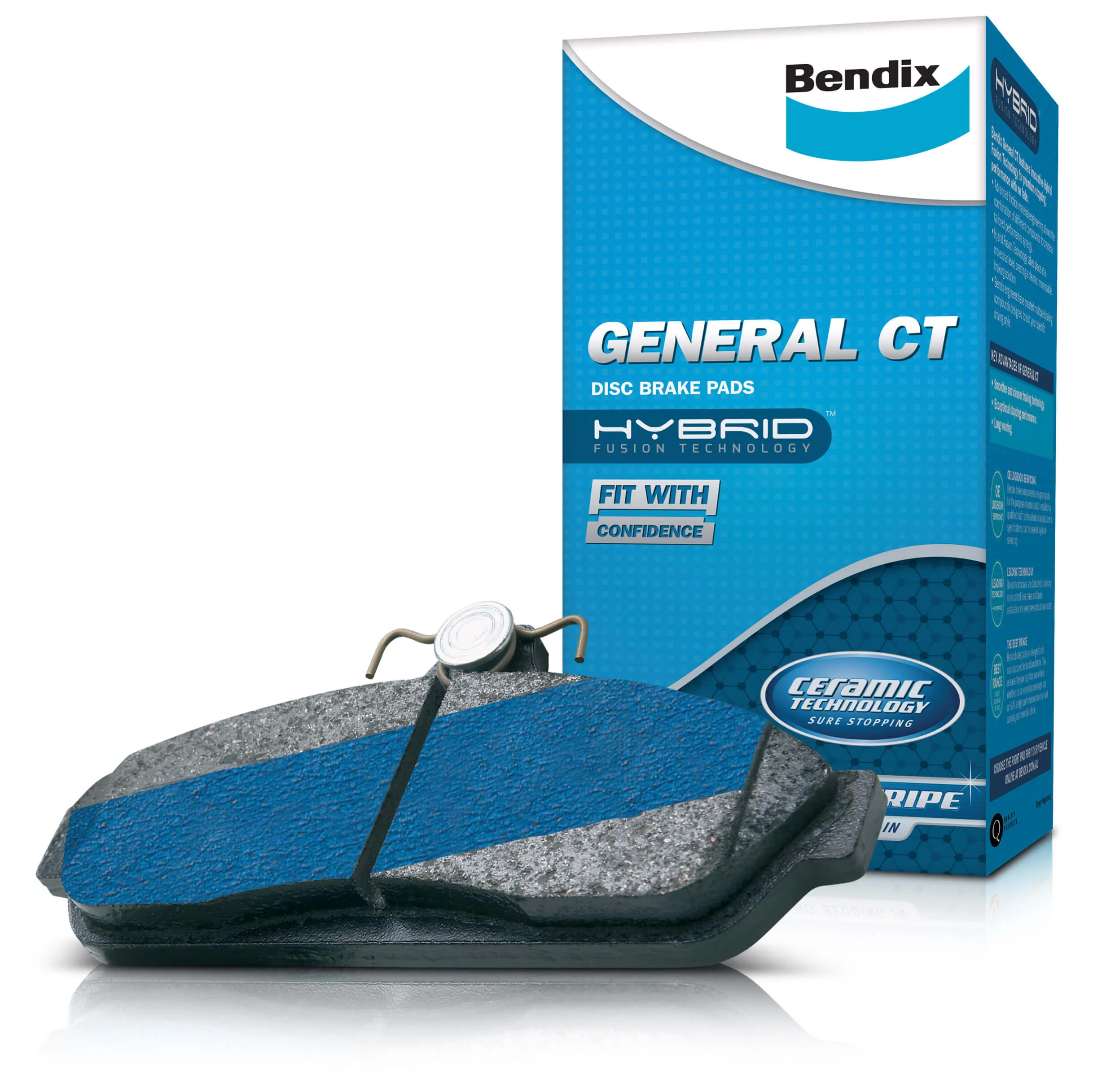 Bendix GCT Front Brake Pads for Ford Fiesta WG 1.5L YZJB 2018-2023 DB2691-GCT