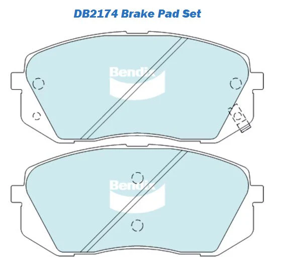 Front Bendix Brake Pads + Rotors for Hyundai i40 VF i45 YF iX35 LM 300mm DB2174 - Image 2