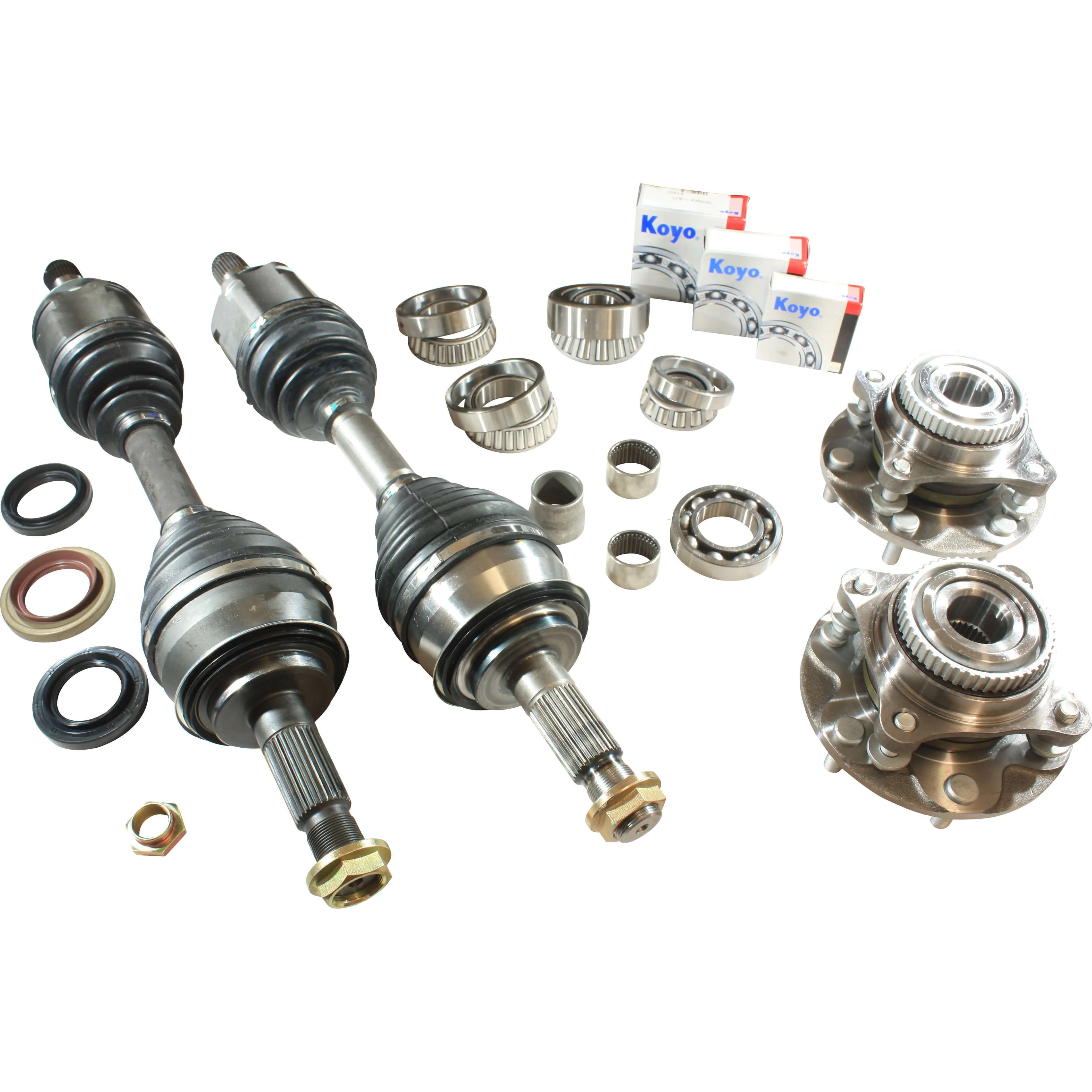 Front CV Drive Shaft Wheel Bearing Hubs Diff Rebuild Kit for Toyota Hilux GGN25R