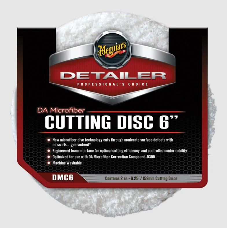 Meguiars DA Microfibre Cutting Disc - 6inch - 2 pack - DMC6
