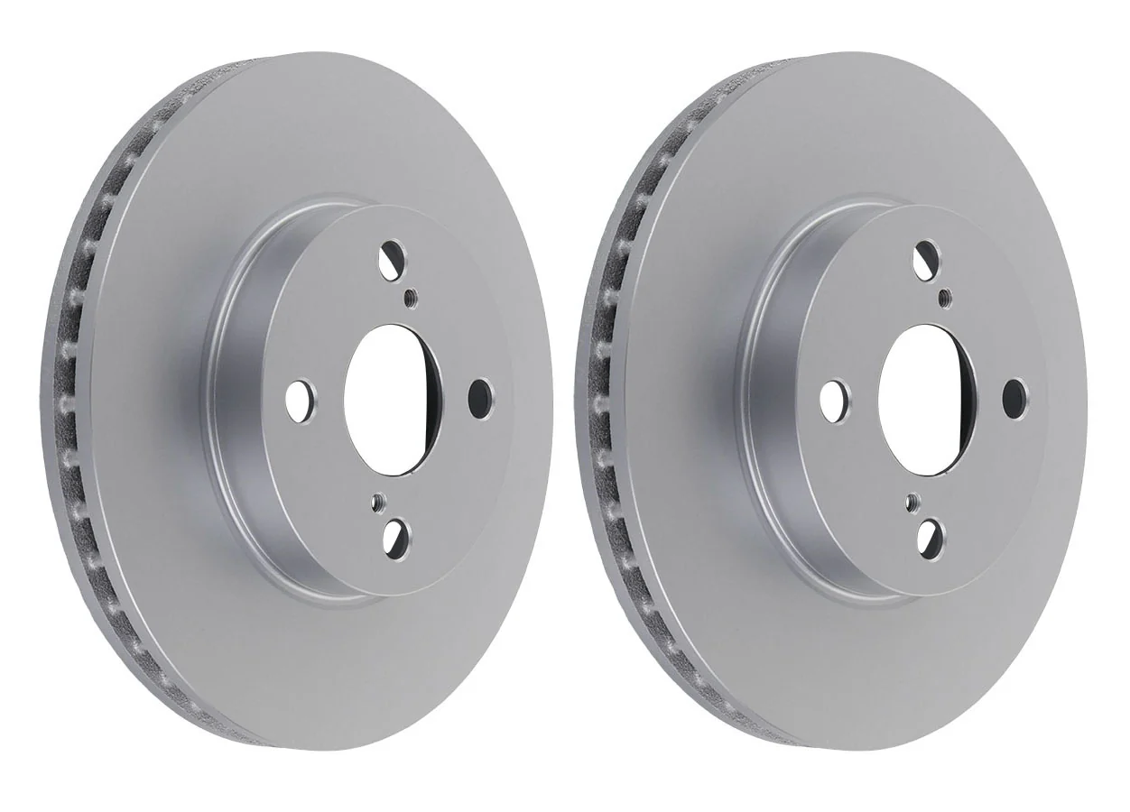 Pair Front Brake Disc Rotor for Toyota Corolla ZZE122 Prius NHW10 NHW11