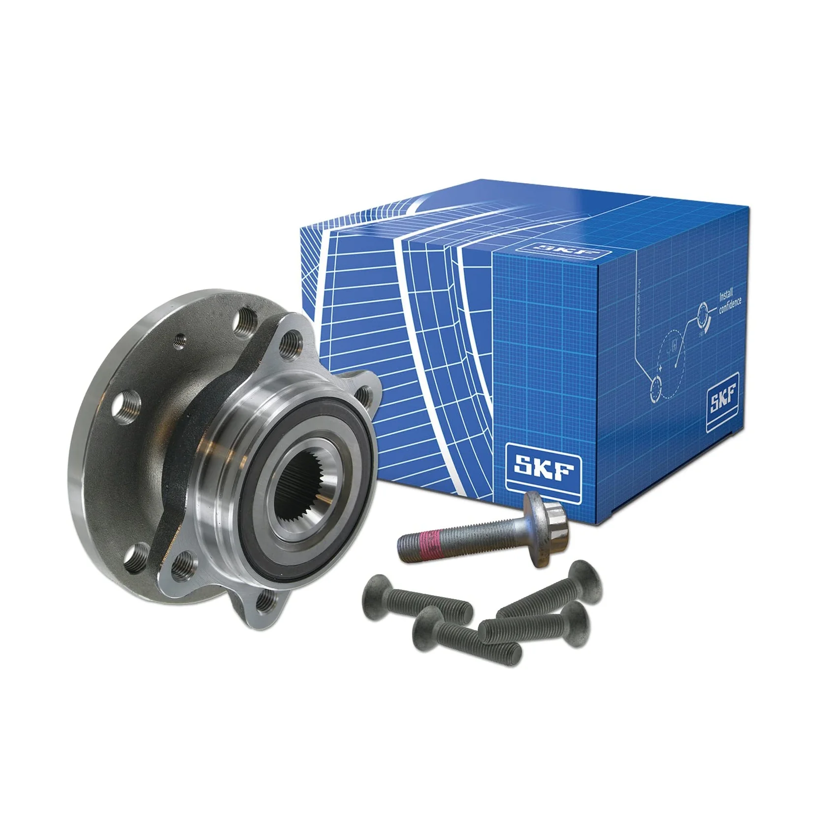 SKF Front Wheel Bearing Hub for VW Golf/Jetta 1K Tiguan 5N Audi A3 8P Q3 8U