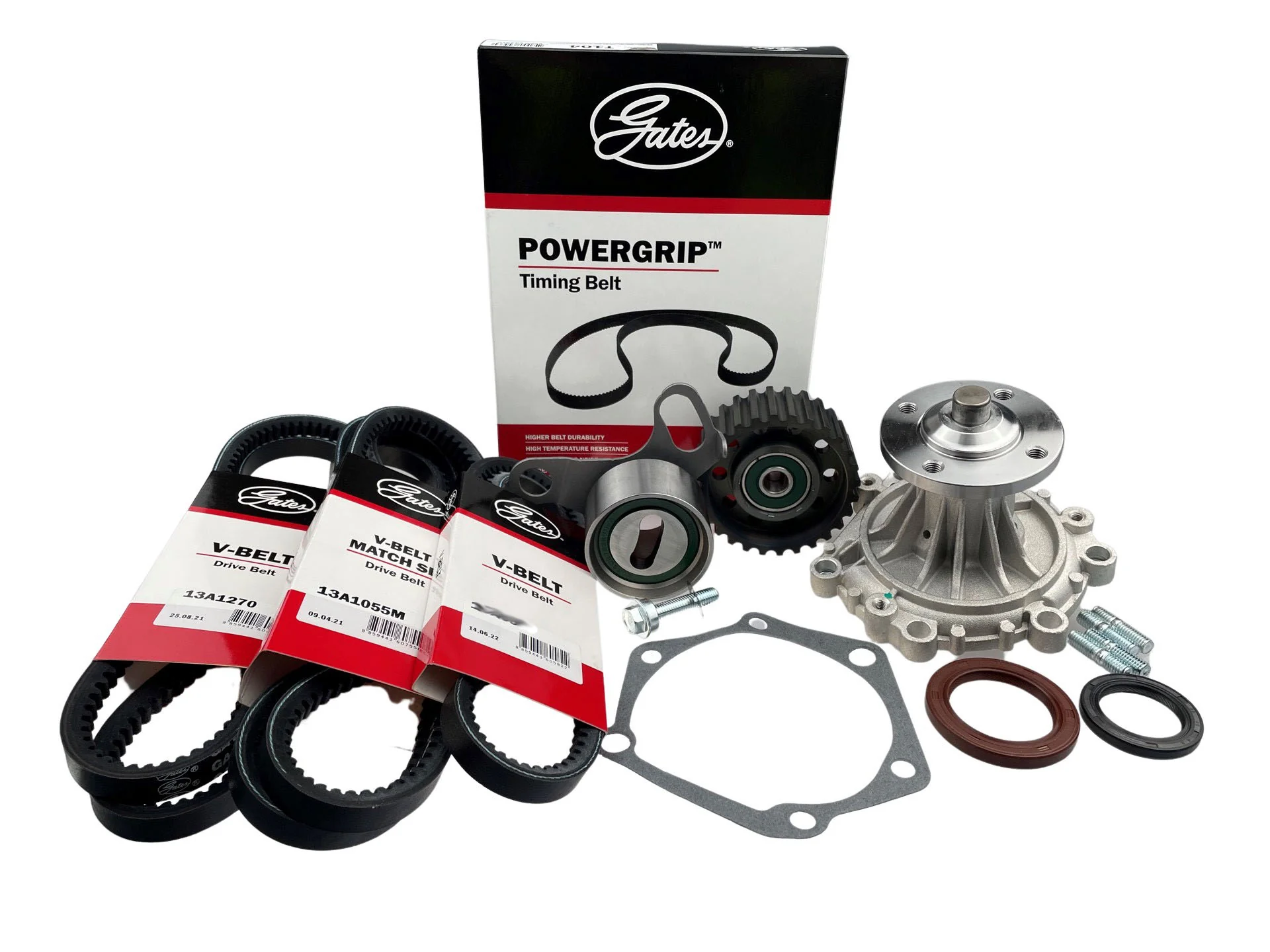 Timing Belt Kit + Water Pump & Drive Belts for Toyota 4Runner LN130R, Toyota Hilux LN85R LN86R LN106R LN107R LN111R LN130R LN147R LN152R LN167R LN172R 3L 2.8L 5L 3.0L, Hilux Surf LN130R 2LT 2LTE 2.4L SOHC